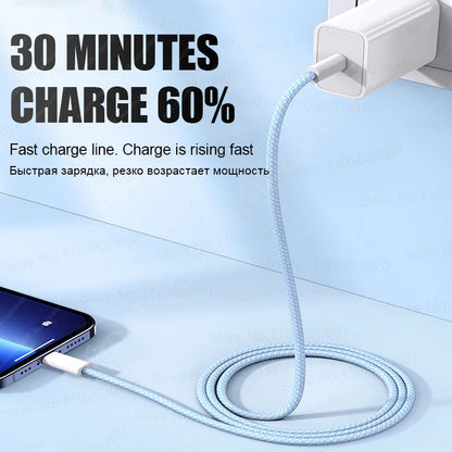Cargador rápido PD de 35 W para iPhone 11, 12, 13, 14 y 15 Pro Max, cable de carga rápida para iPhone 15 Plus, cable de datos USB tipo C, cargador de teléfono