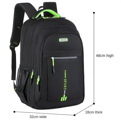 Mochila para hombre, bolso Oxford para ordenador de negocios, mochila impermeable