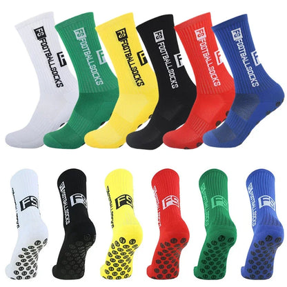 3 pares de calcetines resistentes de fútbol antideslizantes para hombres y mujeres
