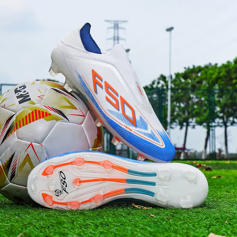 Nuevas Botas de Fútbol Antideslizantes de Alta Calidad para Céspet con Tacos de Alta Gama y Ligeras