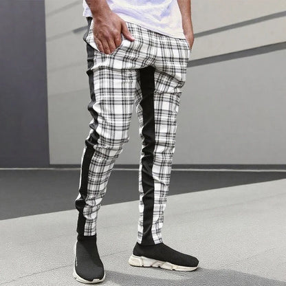 pantalones informales, para hombre, pantalones de chándal, pantalones de chándal ajustados