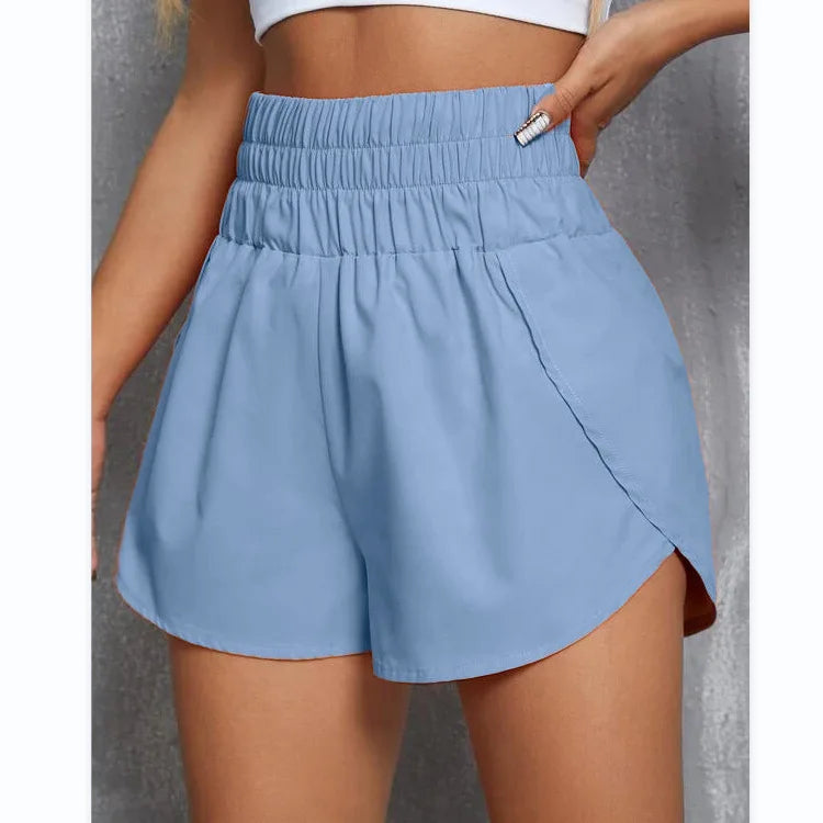 Calzoncillos tipo bóxer para mujer, ligeros, de tiro alto y estilo atlético, para entrenamiento de verano.