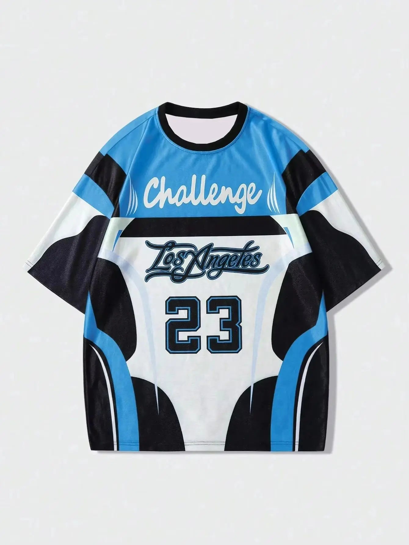 Camiseta Deportiva Casual Ligera y Transpirable con Estampado Digital