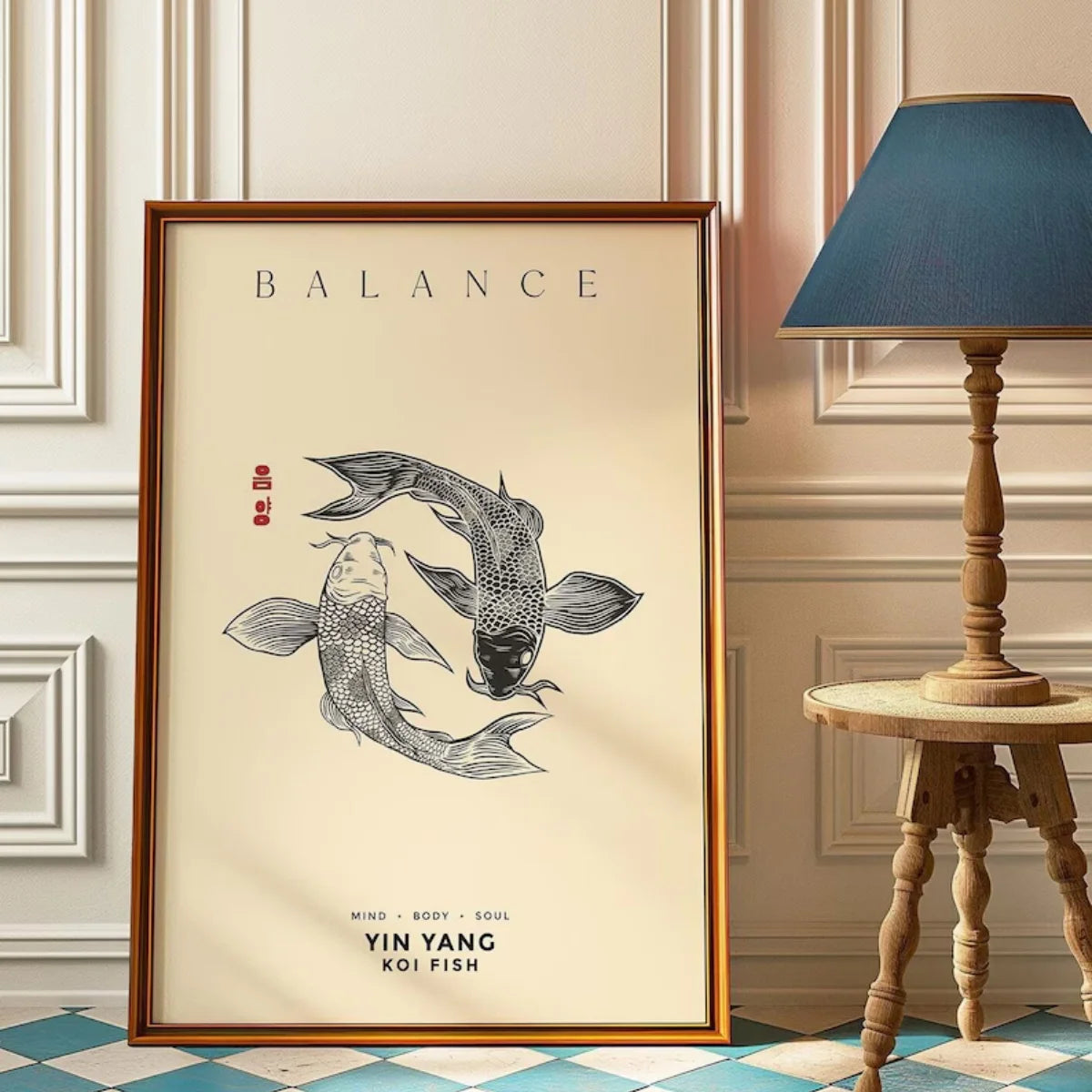 Impresiones en lienzo de pez, póster minimalista moderno, impresiones de arte estético, dormitorio, cocina, decoración del hogar, póster artístico, regalos