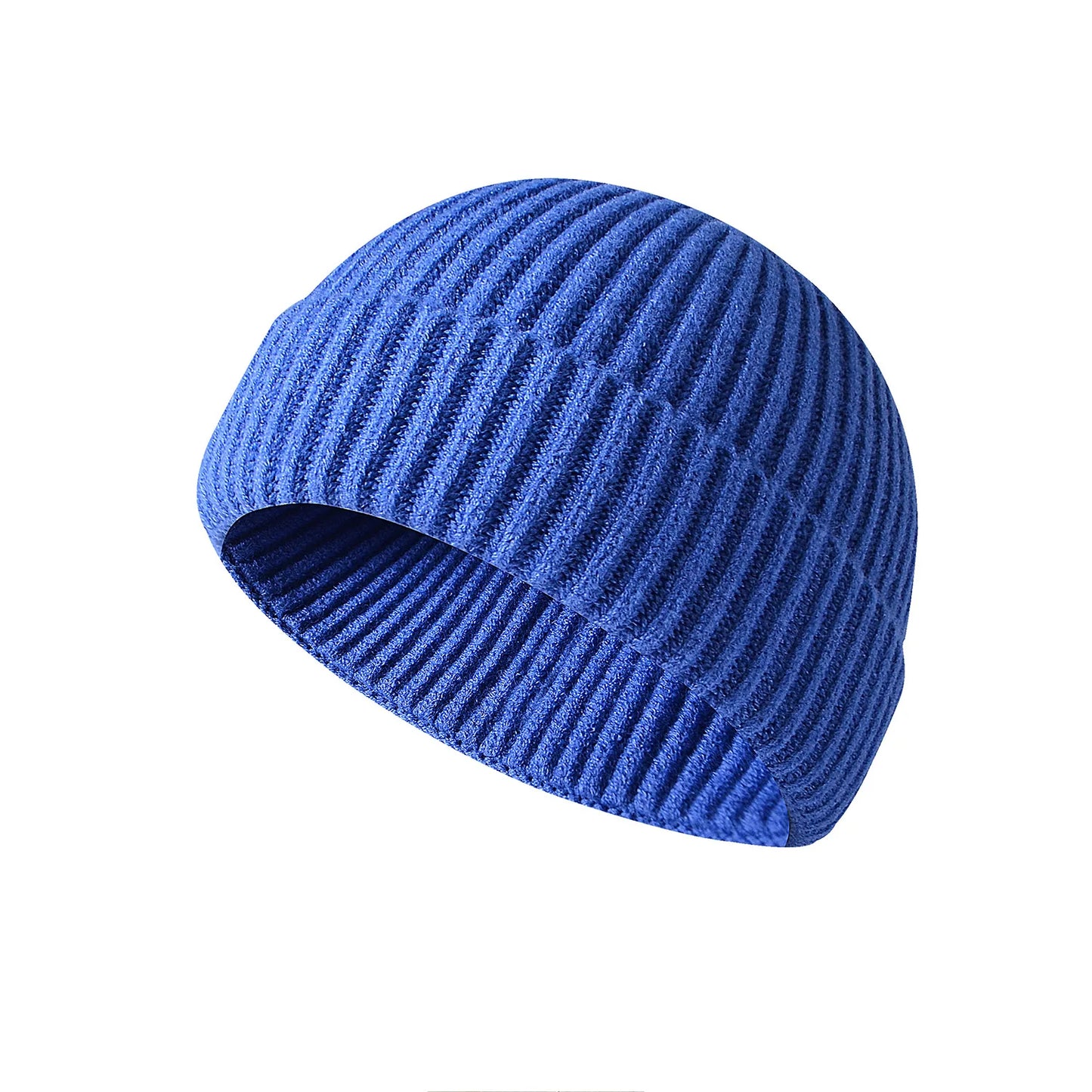 Gorro de punto de invierno, gorro de hip hop de color sólido, gorros y gorros unisex