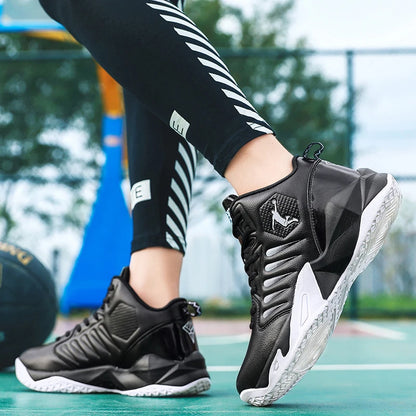 Men's shoes, outdoor non-slip basketball shoes, lightweight and comfortable sneakers, men's leather casual shoes, high-quality tennis shoes
