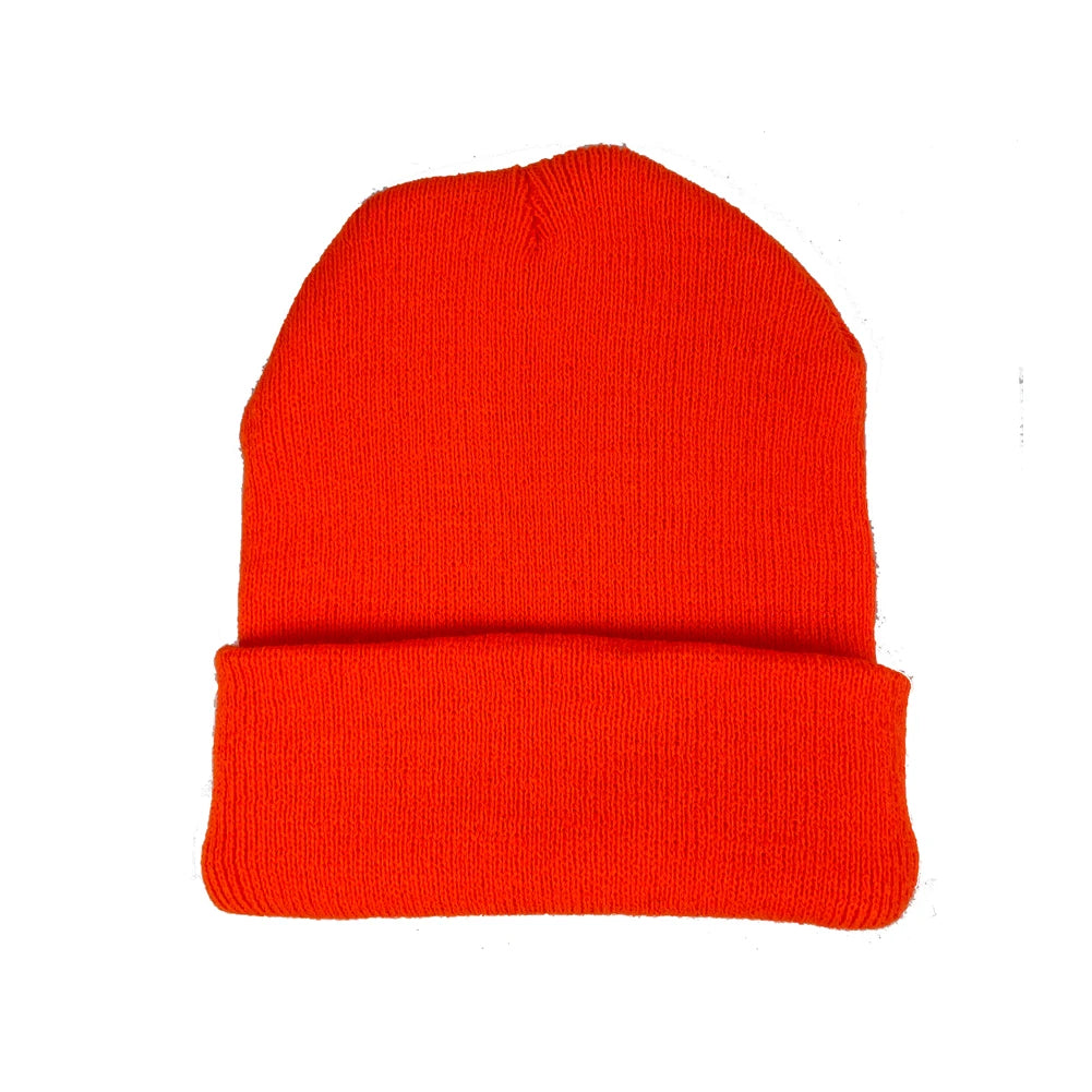 Gorro Unisex liso Otoño Invierno mezclas de lana Gorro de punto suave y cálido hombres mujeres