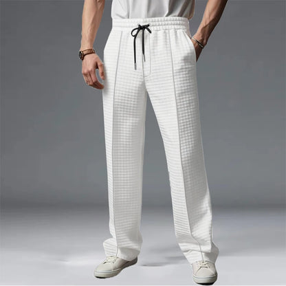 Pantalones deportivos informales  de alta calidad para hombre, pantalones de negocios, ropa de caballero holgada y transpirable de pierna recta