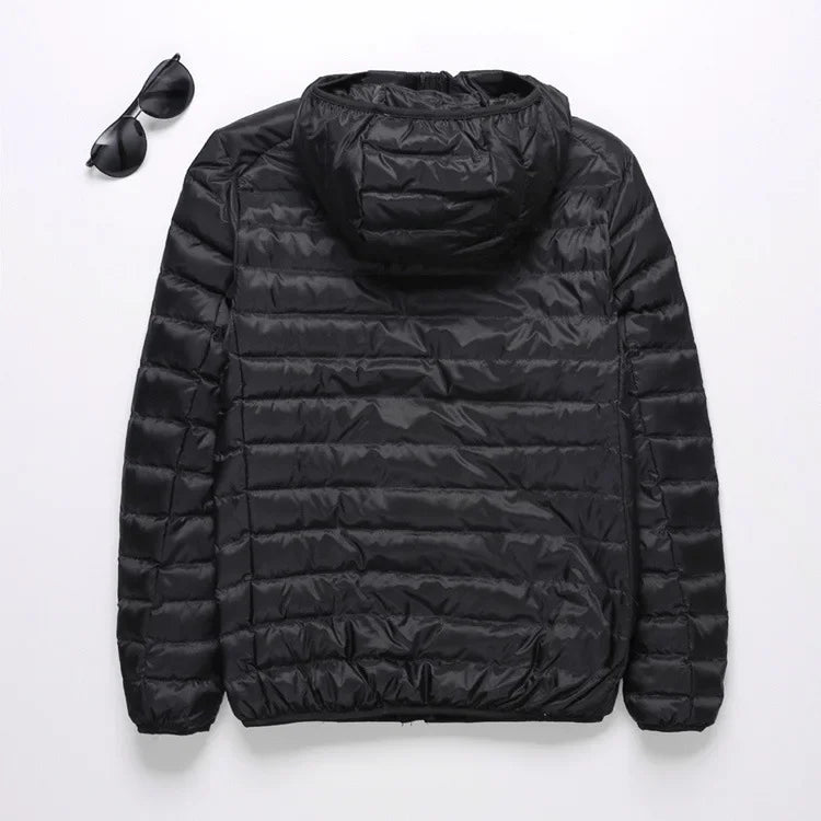 abrigo ligero con capucha acolchado de algodón para hombres chaqueta de algodón
