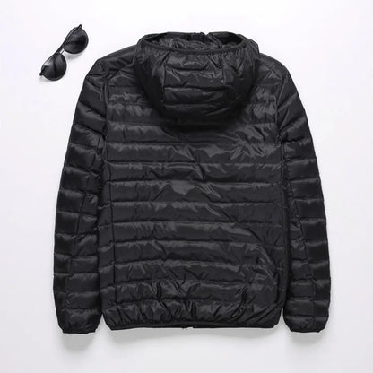 abrigo ligero con capucha acolchado de algodón para hombres chaqueta de algodón