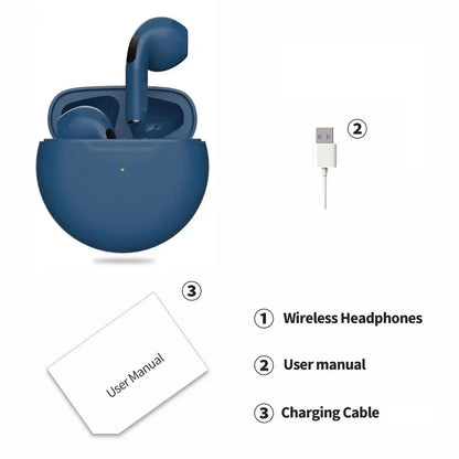 Auriculares inalámbricos Air Pro 6 TWS originales con Bluetooth 5.3, miniauriculares con micrófono y estuche de carga para Xiaomi y iPhone.