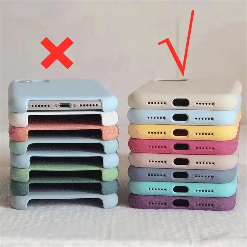 Funda de silicona líquida original para iPhone 16 15 14 11 12 13 Pro Max Fundas de Apple para iPhone 13 12 15 16 Plus Cubierta con logotipo completo