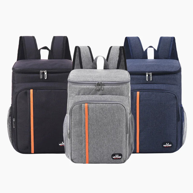 Bolsa térmica portátil para almuerzo de 18 l, duradera, impermeable, con aislamiento de hielo, ideal para acampar, mochilas nevera.