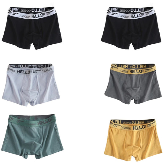 6 piezas de ropa interior para hombre, calzoncillos de algodón puro para hombre, calzoncillos tipo bóxer transpirables, cómodos y suaves
