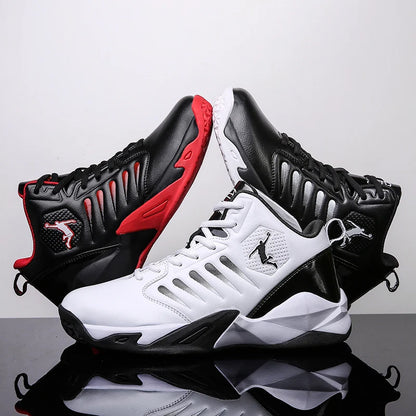 Men's shoes, outdoor non-slip basketball shoes, lightweight and comfortable sneakers, men's leather casual shoes, high-quality tennis shoes