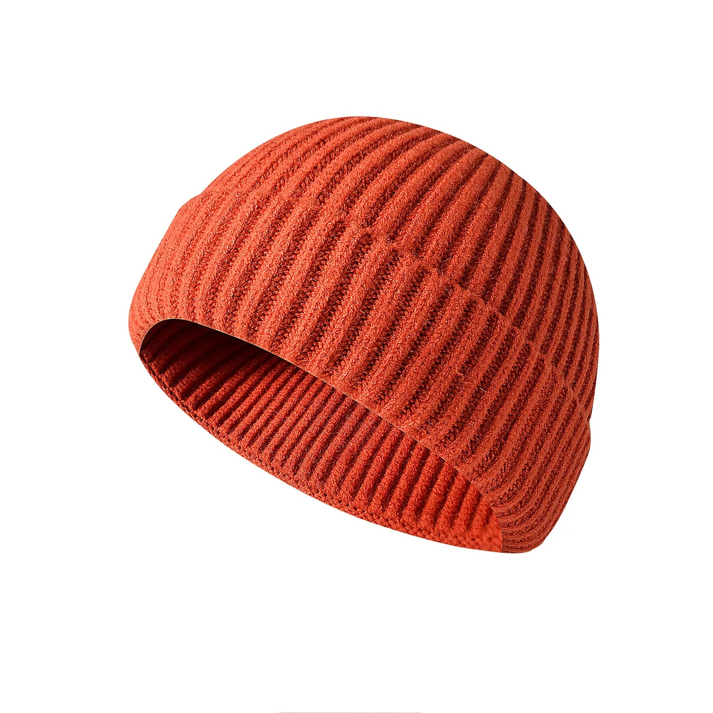 Gorro de punto de invierno, gorro de hip hop de color sólido, gorros y gorros unisex