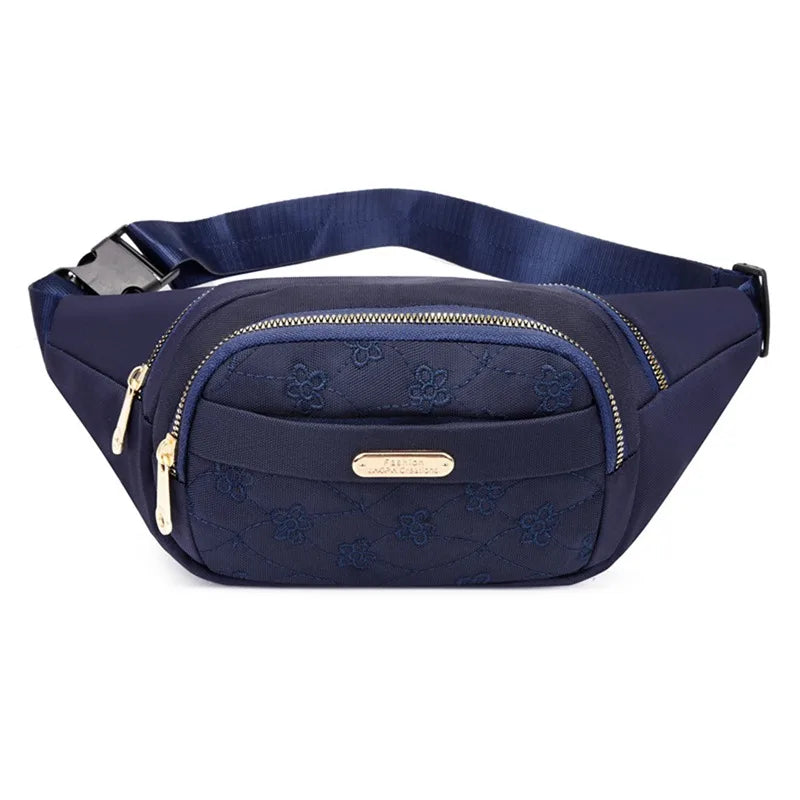 Riñonera de tela impermeable para mujer, bolso cruzado de diseñador, a la moda, tipo banana