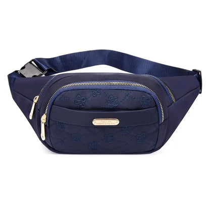 Riñonera de tela impermeable para mujer, bolso cruzado de diseñador, a la moda, tipo banana