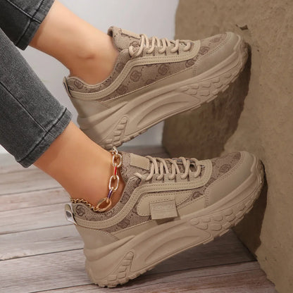 Zapatos deportivos  a la moda para mujer , zapatillas elegantes