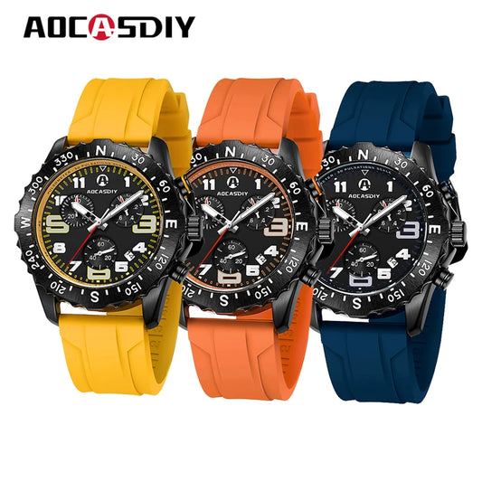 Men's watch, quartz wristwatches, casual watch, men's luxury watch, waterproof luminous chronograph watches, men's watch 