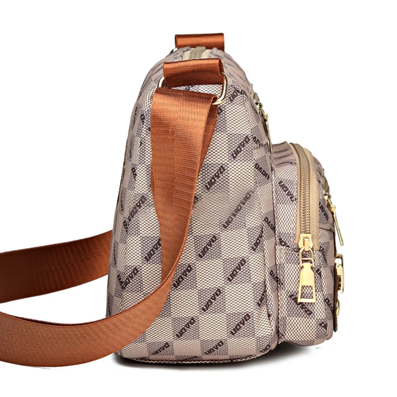 Bolso de mujer de nuevo estilo: bolso de hombro casual hecho de piel sintética