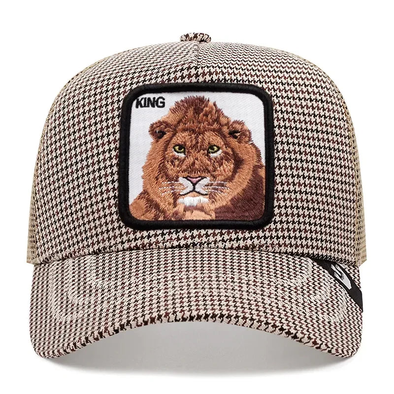 Gorra de béisbol bordada unisex, gorra de tiburón, gorra de animal, gorra de león, gorra de tigre, gorra de gallo, gorras de granja, gorras casuales, gorra de protección solar
