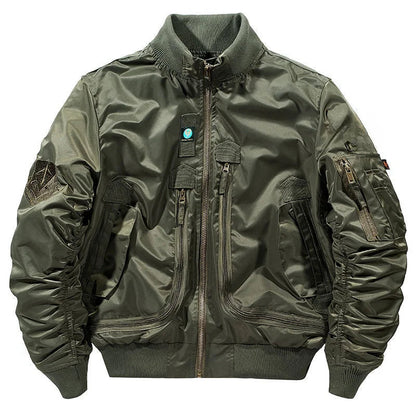 chaqueta Bomber funcional para hombre, traje de béisbol Retro de gran tamaño, abrigo, ropa de marca, Chaqueta corta para hombre