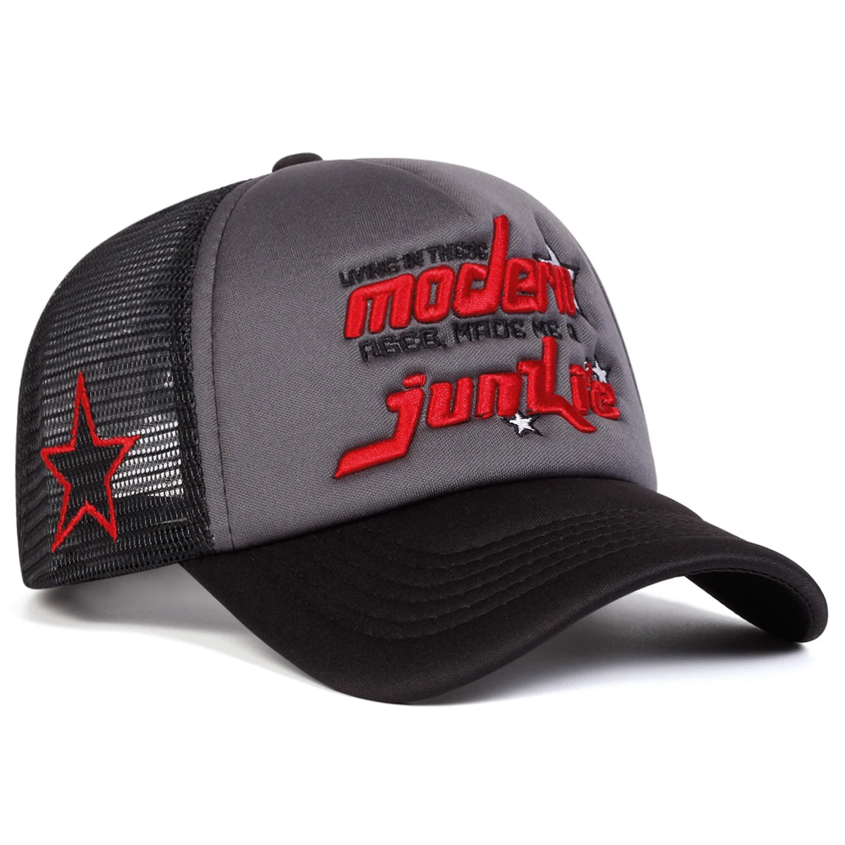 Gorras de red de béisbol con bordado modernas Unisex, sombreros casuales ajustables para exteriores para primavera y verano