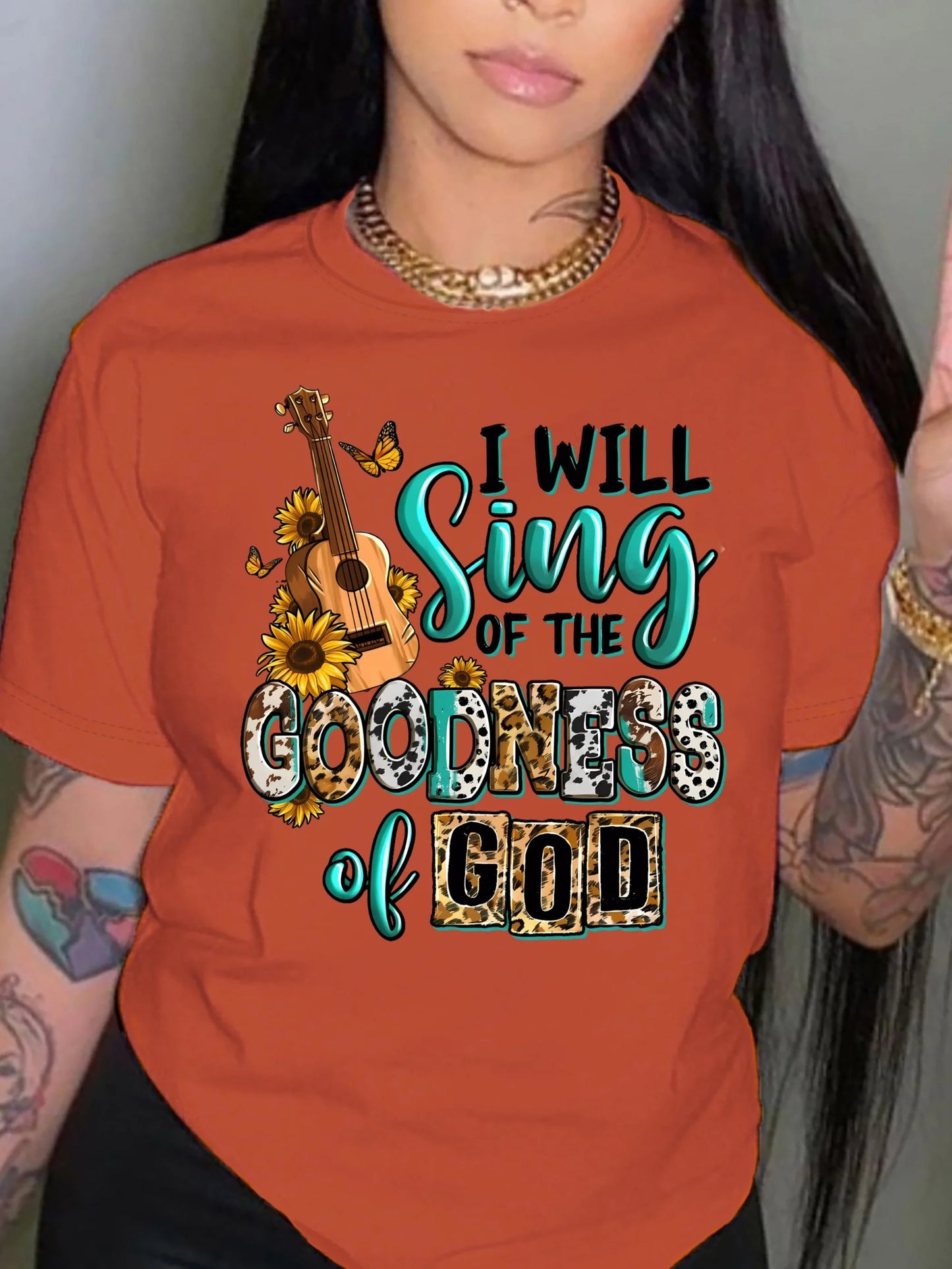 Camiseta holgada de manga corta con cuello redondo informal de gran tamaño con estampado de dibujos animados para mujer de verano