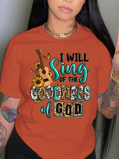 Camiseta holgada de manga corta con cuello redondo informal de gran tamaño con estampado de dibujos animados para mujer de verano