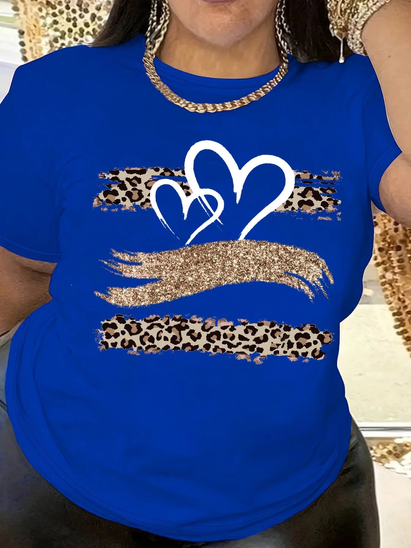 Camiseta holgada de manga corta con cuello redondo informal de gran tamaño con estampado de dibujos animados para mujer de verano
