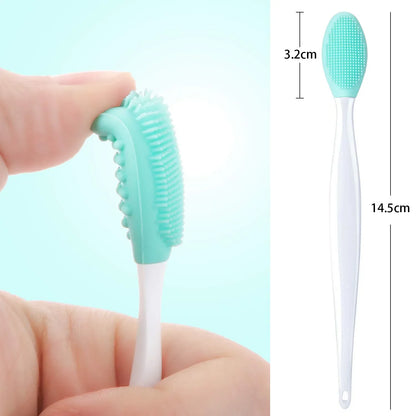 1 brosse de soin de la peau en silicone, brosse de nettoyage du visage, brosse exfoliante pour le nez, outils pour éliminer les points noirs 
