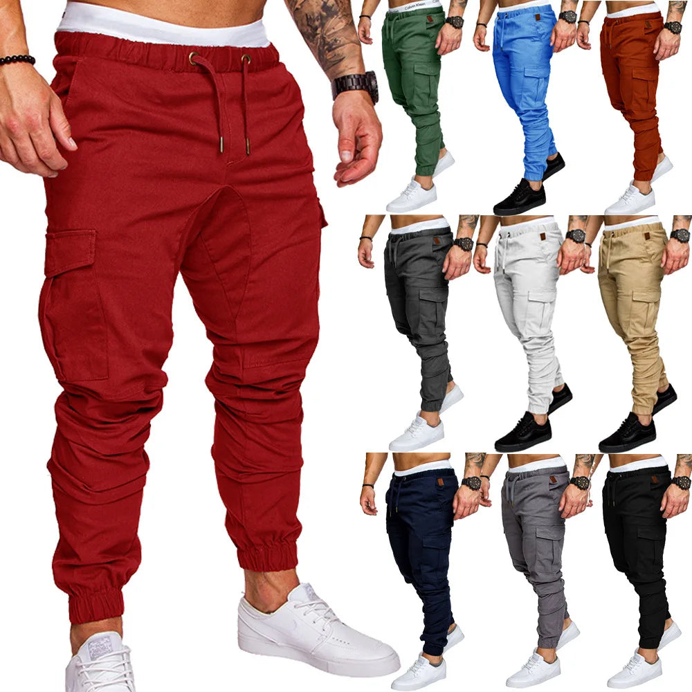 antalones de trabajo para hombre nuevos 2025, pantalones casuales rectos y sueltos para hombres europeos y americanos, pantalones de trabajo con bolsillos para hombre