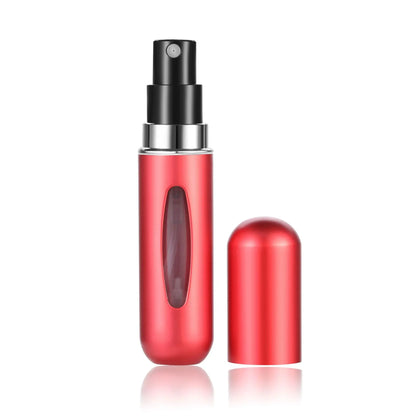 Botella de perfume recargable de 5 ml, portátil, mini, bomba de aroma, envases cosméticos vacíos, atomizador para viaje