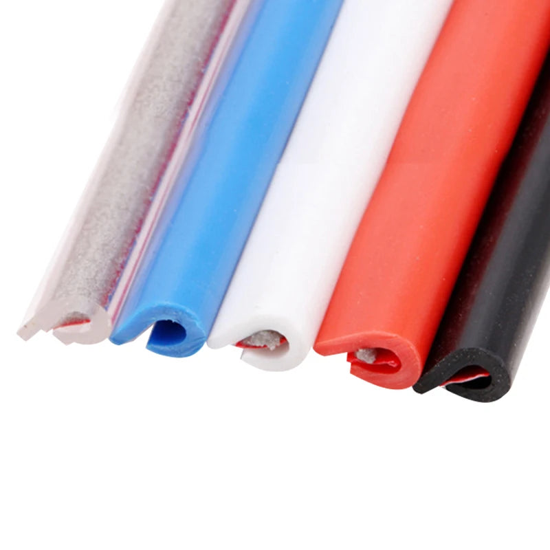 Tiras protectoras de arañazos de goma para Borde de puerta de coche, molduras de estilo de coche, protección de puertas laterales, herramientas adhesivas para arañazos, 5M, nuevo