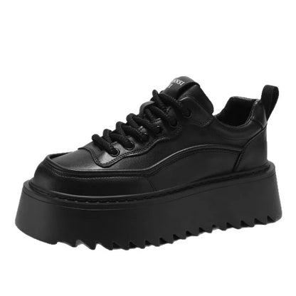 Zapatos casuales de moda con tacón grueso y aumento de altura para hombres