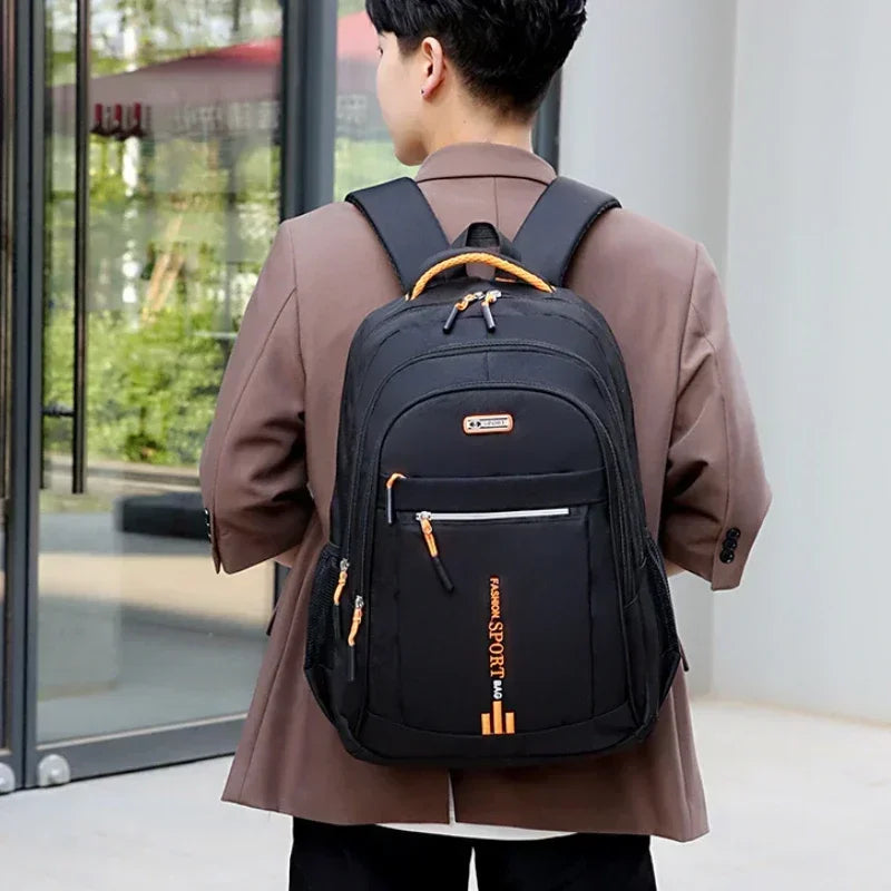 Mochila para hombre, bolso Oxford para ordenador de negocios, mochila impermeable
