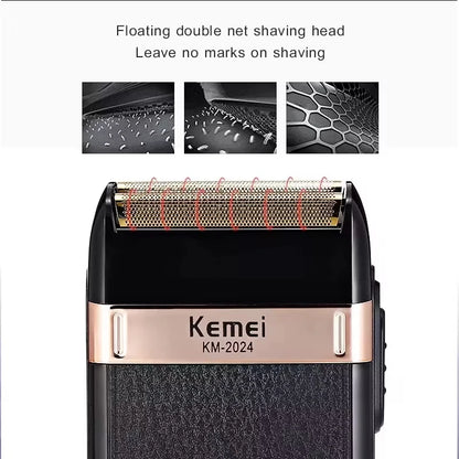Cortadora de pelo eléctrica profesional Kemei KM-2628 KM-678 KM-2024, cortadora de barba, afeitadora recargable para hombres, kit recortador de pelo