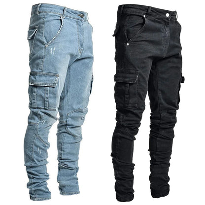Pantalones vaqueros elásticos de calle para hombre