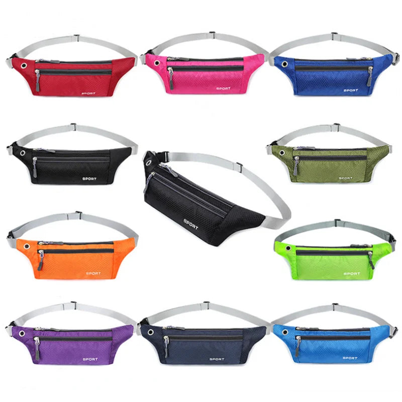 Riñonera deportiva para teléfono para hombre, riñonera ultrafina impermeable, Mini riñonera, nueva bolsa de cintura ligera para correr para mujer