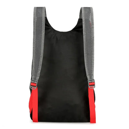 Mochila plegable multifuncional para exteriores, bolsa deportiva de tela de nailon impermeable y ligera de alta densidad para acampar, senderismo y viajes