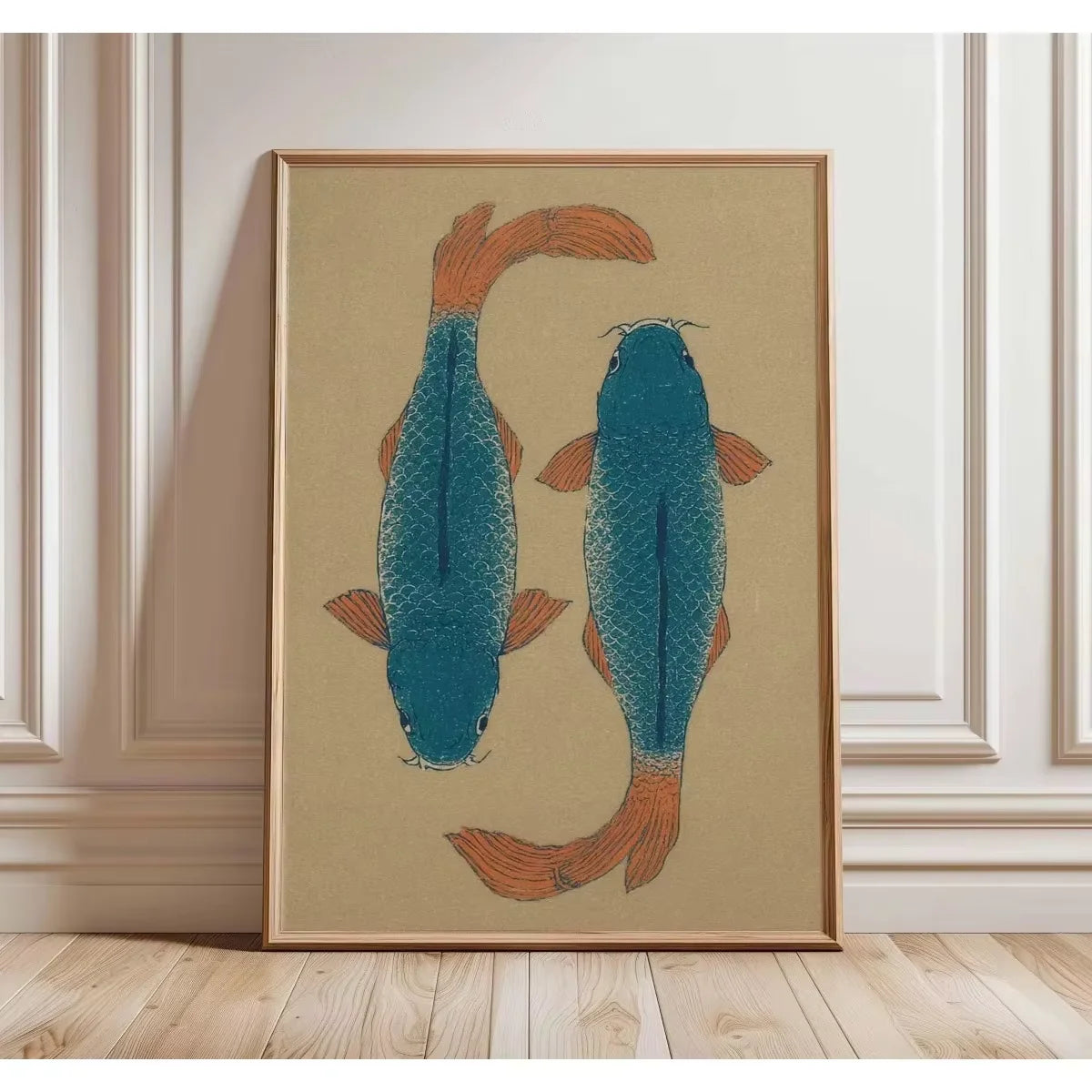 Impresiones en lienzo de pez, póster minimalista moderno, impresiones de arte estético, dormitorio, cocina, decoración del hogar, póster artístico, regalos