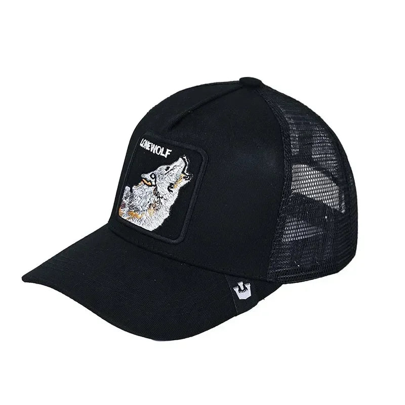 Gorra de béisbol bordada unisex, gorra de tiburón, gorra de animal, gorra de león, gorra de tigre, gorra de gallo, gorras de granja, gorras casuales, gorra de protección solar