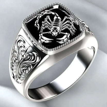 Milangirl Bague Rétro Punk Gothique Scorpion De Haute Qualité Pour Hommes Motif Anneaux Pour Hommes Bijoux En Gros 