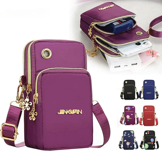 Bolso para teléfono móvil, minibolso de moda, monedero para colgar en el cuello