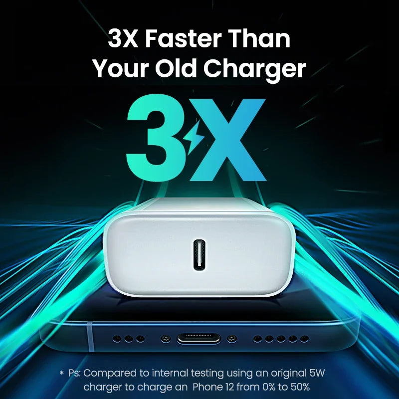 Cargador rápido PD de 35 W para iPhone 11, 12, 13, 14 y 15 Pro Max, cable de carga rápida para iPhone 15 Plus, cable de datos USB tipo C, cargador de teléfono
