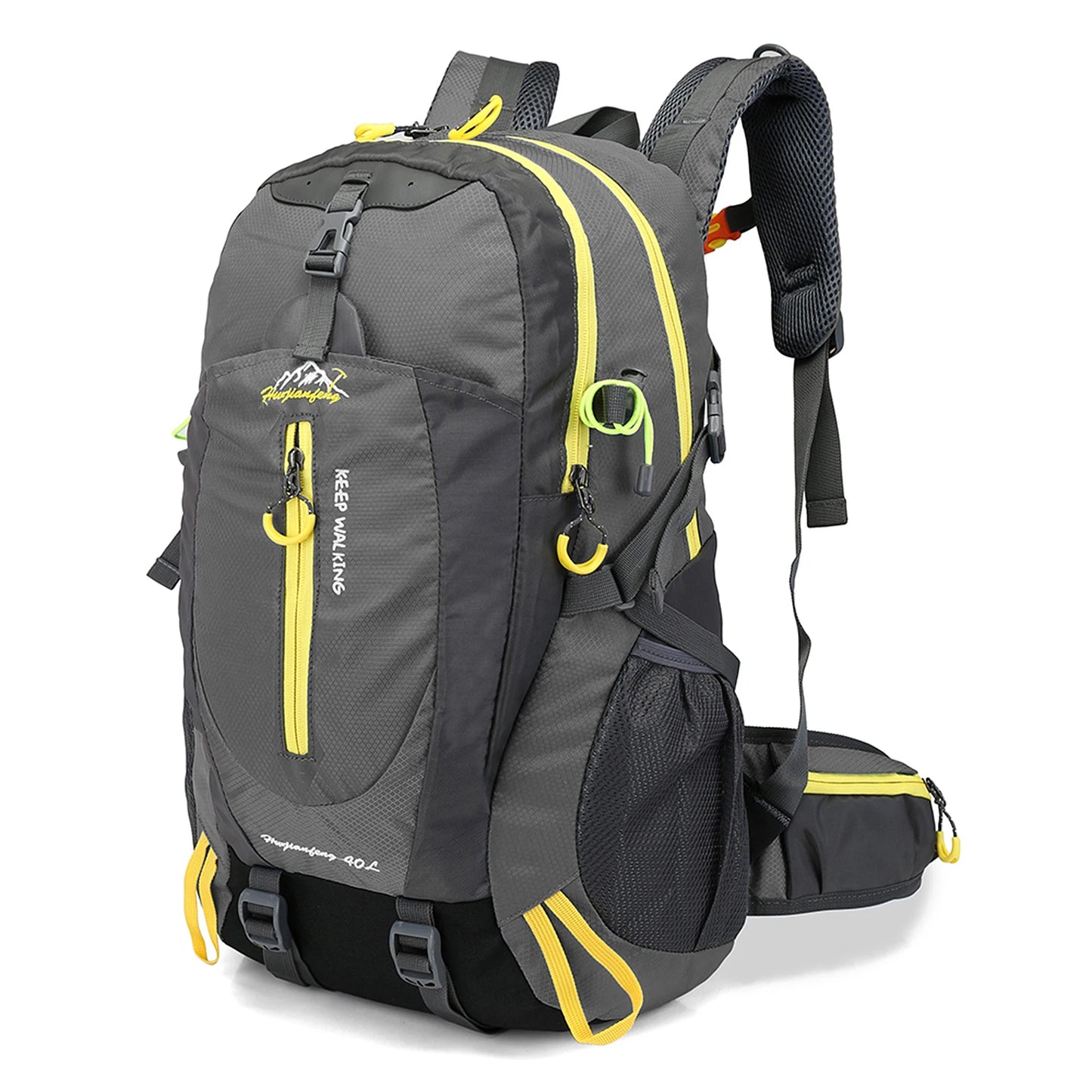 Mochila de viaje resistente al agua de 40L, mochila para acampar, senderismo, portátil, senderismo, escalada, bolsas traseras para hombres y mujeres