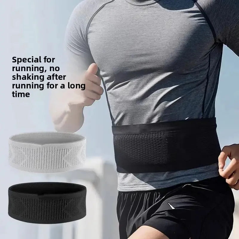 Riñonera para correr Unisex, bolsa para teléfono móvil de alta elasticidad, cinturón de maratón para Fitness al aire libre, Material de nailon para hombres y mujeres