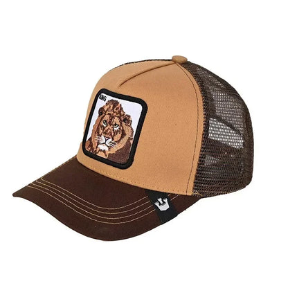 Gorra de béisbol bordada unisex, gorra de tiburón, gorra de animal, gorra de león, gorra de tigre, gorra de gallo, gorras de granja, gorras casuales, gorra de protección solar