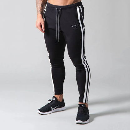 Pantalones de chándal con ajuste muscular para hombre